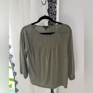 Banana Republic Olive Green Women's Top
